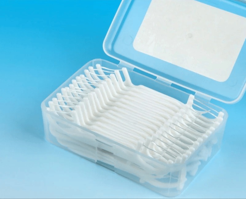 Toothpick & Dental Floss 2-in-1 (30 Pcs) for Teeth Cleaning | Portable 30 Pcs Toothpick and Dental Floss Oral Care Kit | Best Dental Floss and Toothpick Tool for Complete Oral Hygiene
