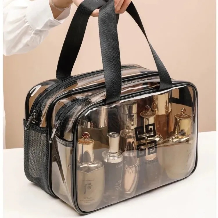 Women Portable Travel Wash Bag Female Transparent Waterproof Makeup Storage Pouch Large Capacity Cosmetic Organizer Beauty Case