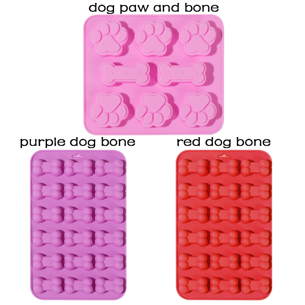 Silicone Molds Paw And Bone 6 Pcs For Baking, Chocolate, Candy, Jelly