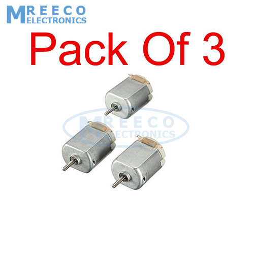 Pack of 3 Dc Motor For DIY Projects / Science & Electronics Projects