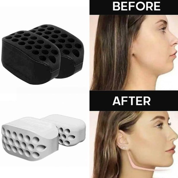 2 Pcs Jawline Exerciser - Jawline Shaper 40 Lbs & 60 Lbs - Jaw line shaper for Face Beauty - Reduce Double Chin with jaw line rubber - Jawline chew For Men and Women