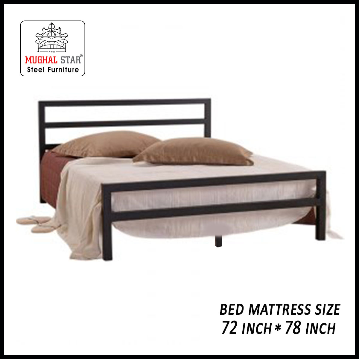 Dream Bed, Iron Bed , Double Bed, Mughal Star Steel Furniture