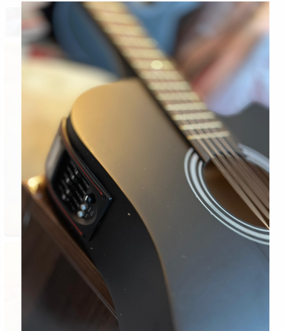 Speaker Guitar Semi Acoustic Guitar Acoustic + Electric New Box