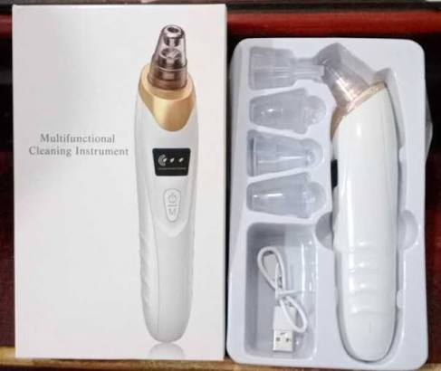5-in-1 Electric Blackhead Remover Vacuum Suction Face Pore Cleaner Machine | Acne, Whitehead & Blackhead Removal Tool | Deep Pore Cleansing Oil Remover | USB Rechargeable Facial Skin Care Device