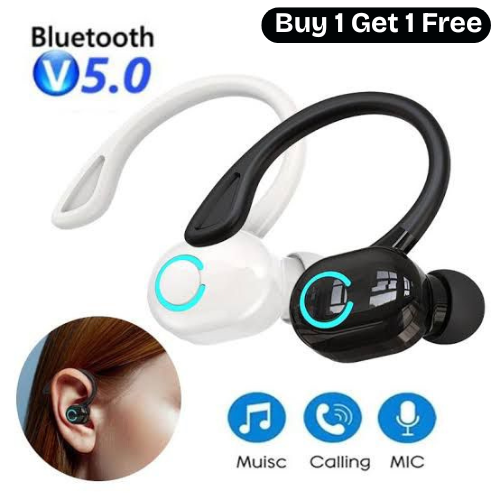 Air31 TWS (True Wireless Stereo) Bluetooth Earphones Headset With HiFi Stereo Sound & Touch Control System (Connected With All Bluetooth Devices).