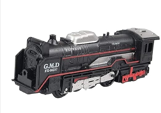 Train Set for Kids with Track Train - Battery Operated Railway Train with Light Games for Kids, Boys, Girls  (Black Train, 1 Set)