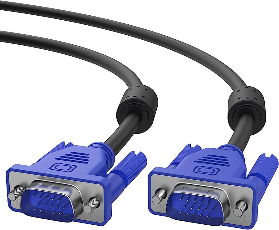 Male to Male VGA Cable15 Pin Plug Computer Monitor Cable Wire Cord 4.2ft Genuine Original