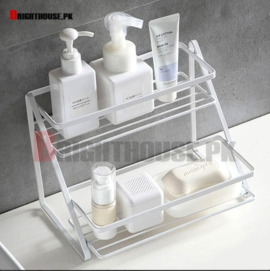 jar stand spice rack 2 layer Rack Stainless Steel Multipurpose Rack jar