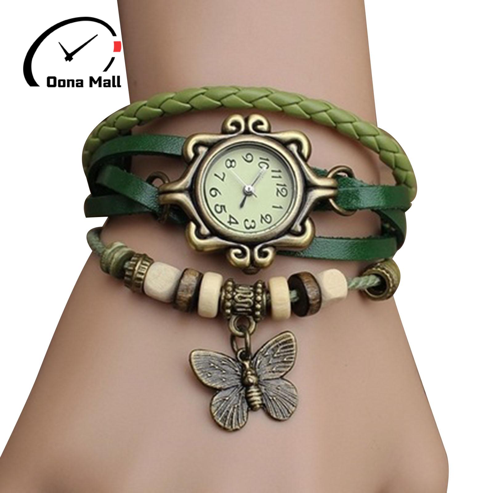 Oona Mall Bangle Watches Retro Butterfly Beads Pendant Chain Daraz.pk