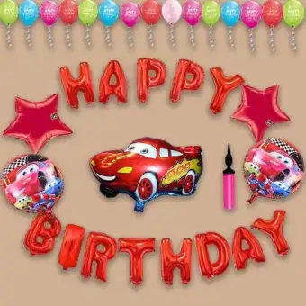 Happy Birthday Red Lightning Mcqueen Cars Theme Set For Birthday Decoration And Celebrations Buy Online At Best Prices In Pakistan Daraz Pk