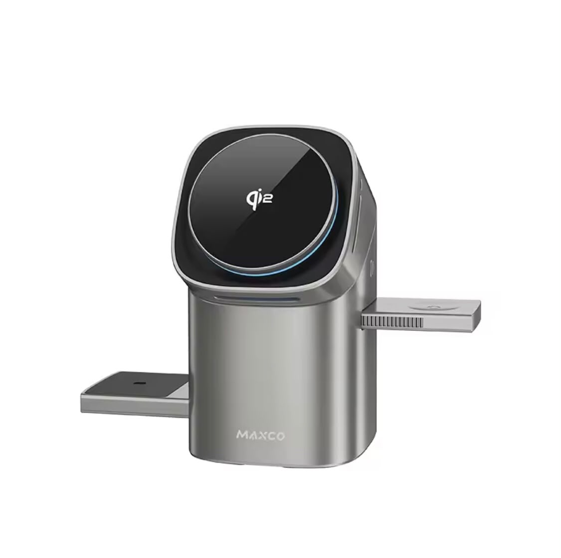 Auto-rotate Touch Magnetic 3 in 1 Wireless Charger Fast Charging 15W for Phone, Iwatch & AirPods