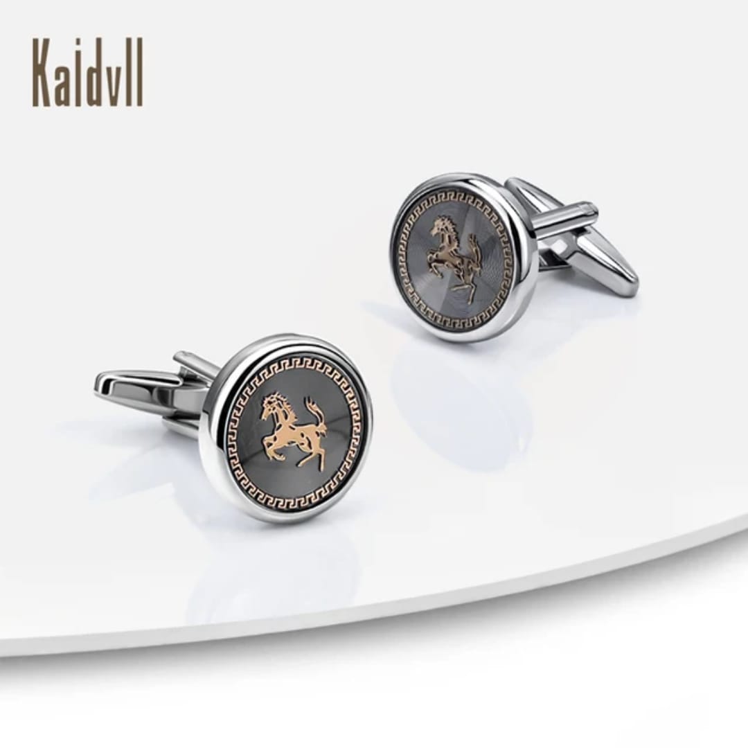 Horse Cufflinks design  for men in  Black  High Quality Cufflinks | Trendy cufflinks | Mens cufflinks high quality material