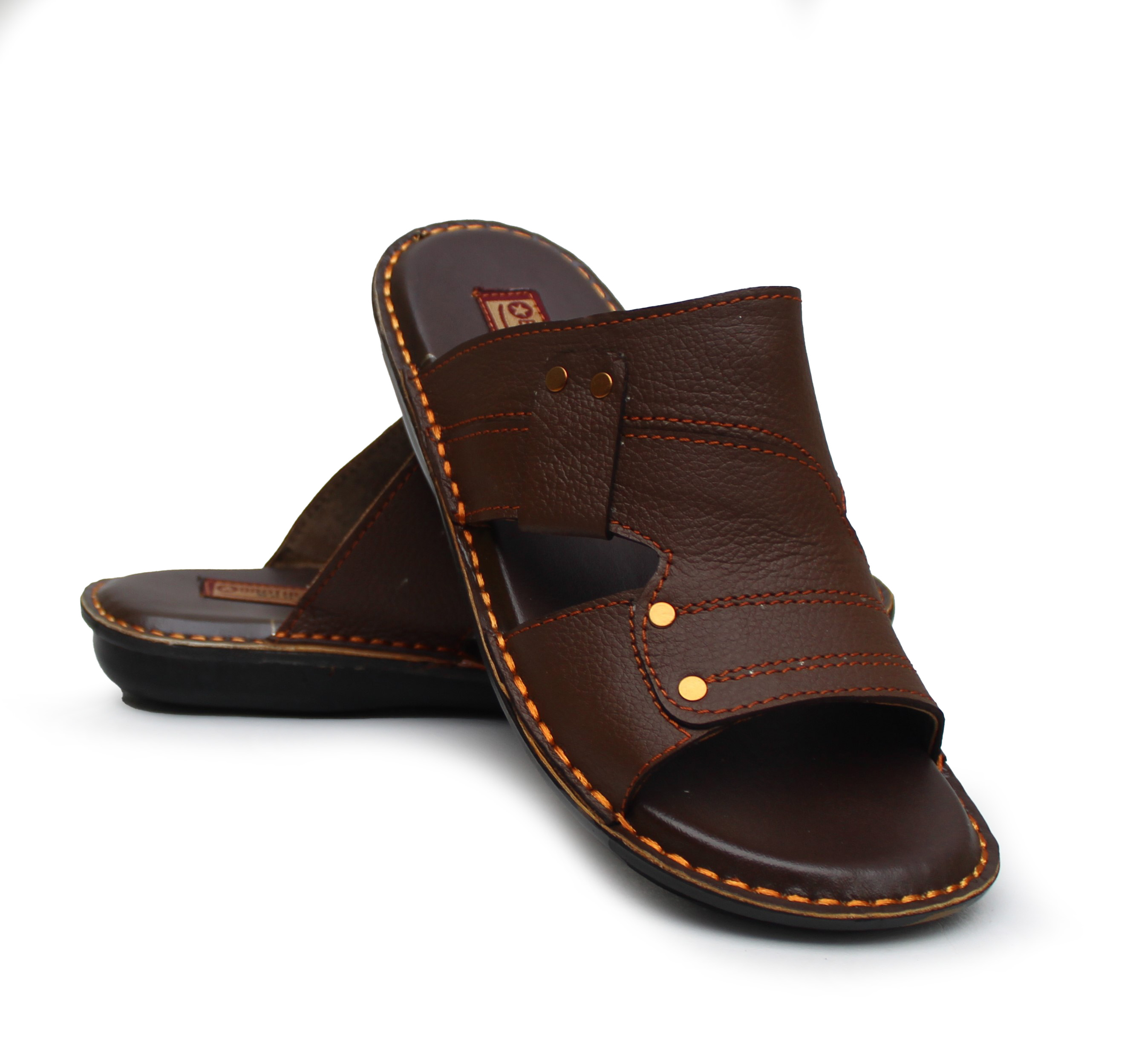 Pure Leather House Slippers For Menleather Chappal For Gents. Price in
