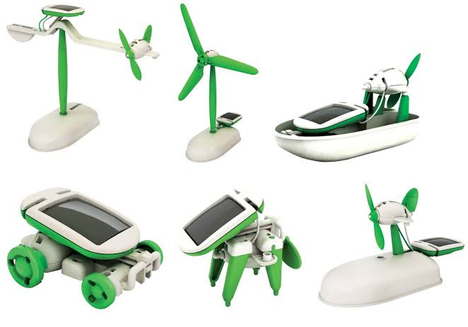 6 in 1 solar rebot toy kit=Solar Kit Car 14 in 1 Educational Solar Energy Powered Toy Model Building Educational Learning for Kids Boys Girls