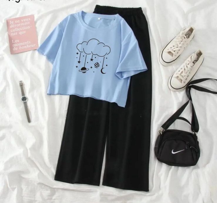Ladies Sleepwear Set with Shirt and Trouser (Complete Sleeping Suit) for Women and Girls