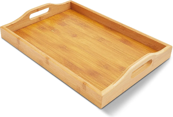 Wood Tea Table,  Coffee Table Tray, Rectangle Design Gageds Mall Pakistan-Brown