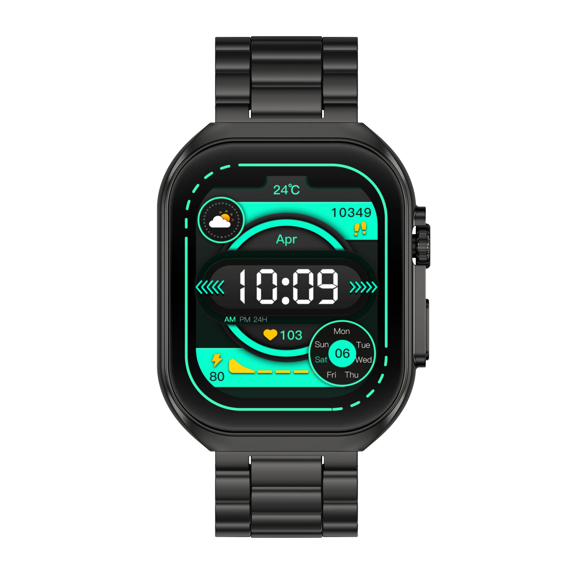 Zero® Elite Smart Watch | 2.04" AMOLED Display, Bluetooth 5.3, Health Monitoring, IP67 Waterproof | All-in-One Fitness and Lifestyle Smartwatch