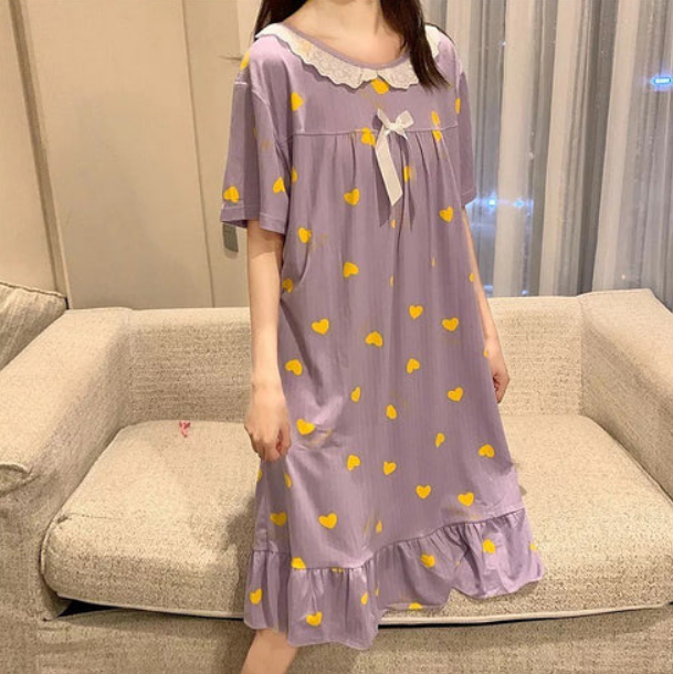 Maternity Gown Loose Night Shirt For Women