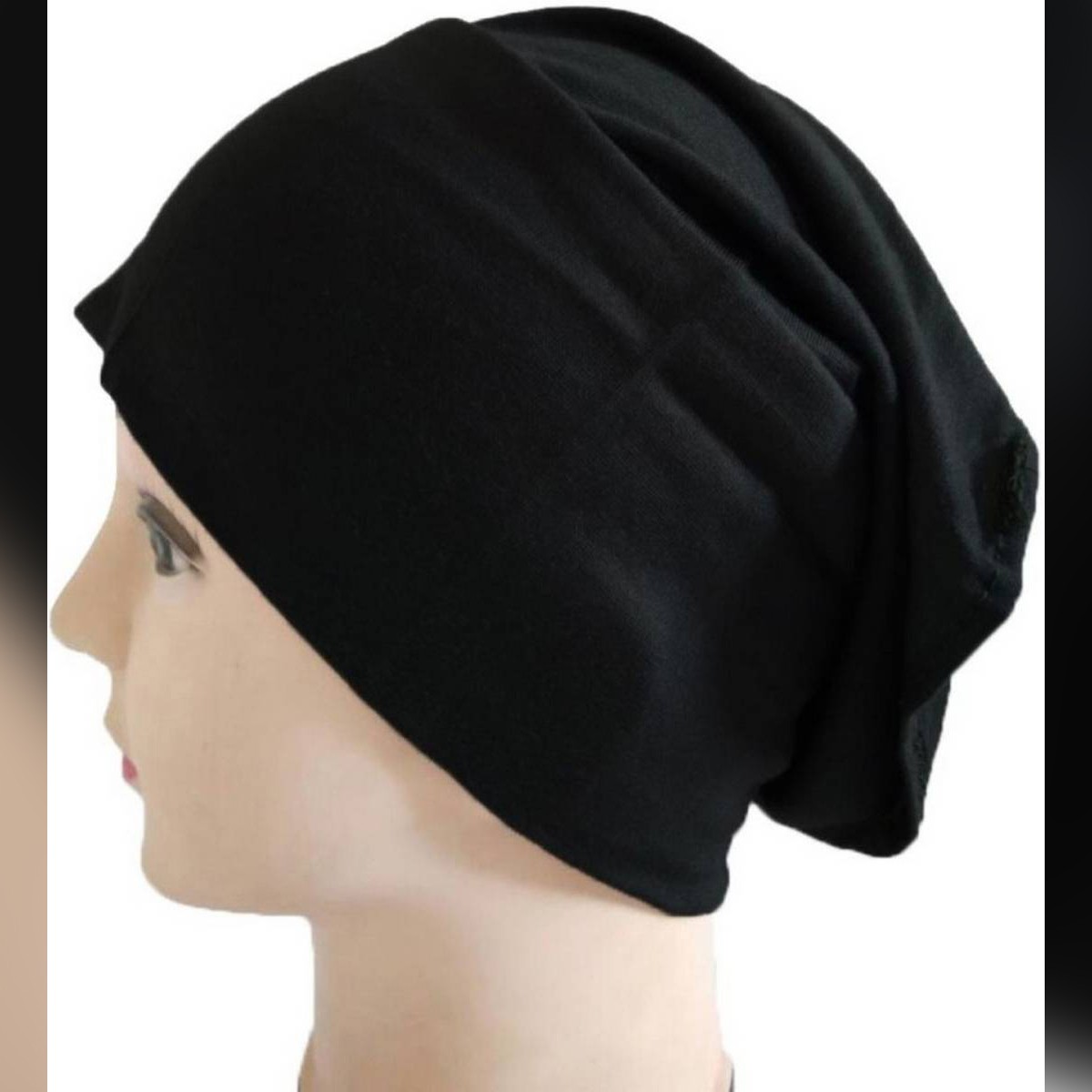Plain Skin Muslim Headscarf Inner Hijab Caps Wraps Women Islamic Under Scarf Ninja Scarf Ramadan Stretch Cotton Bonnet Caps Full Cover Islamic Hat