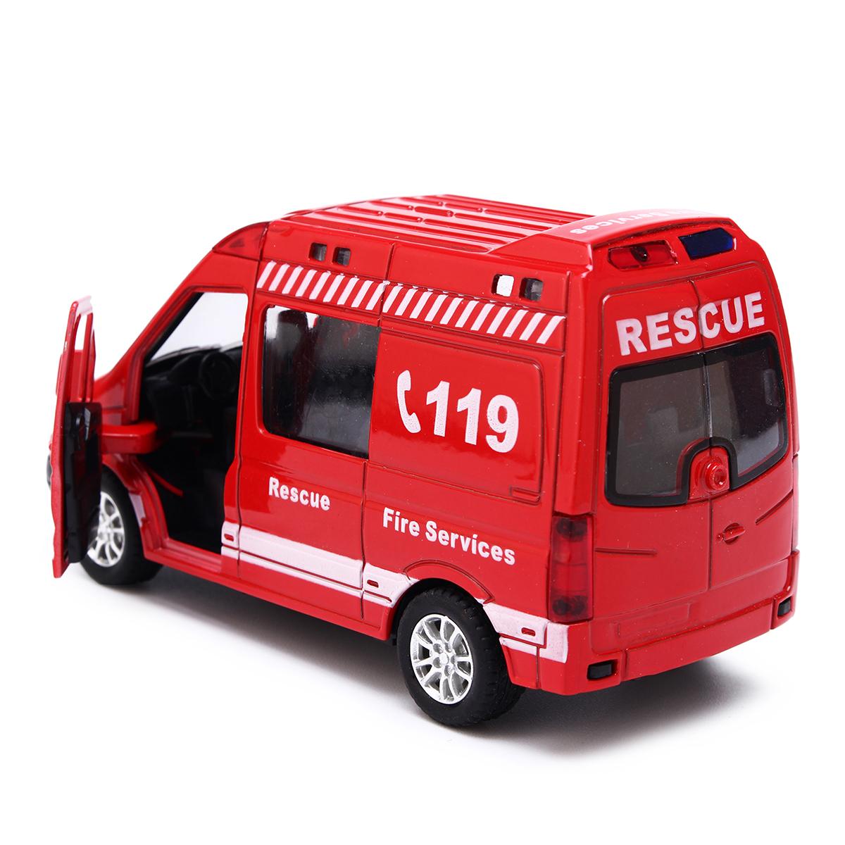 119 red ambulance dhl toy van