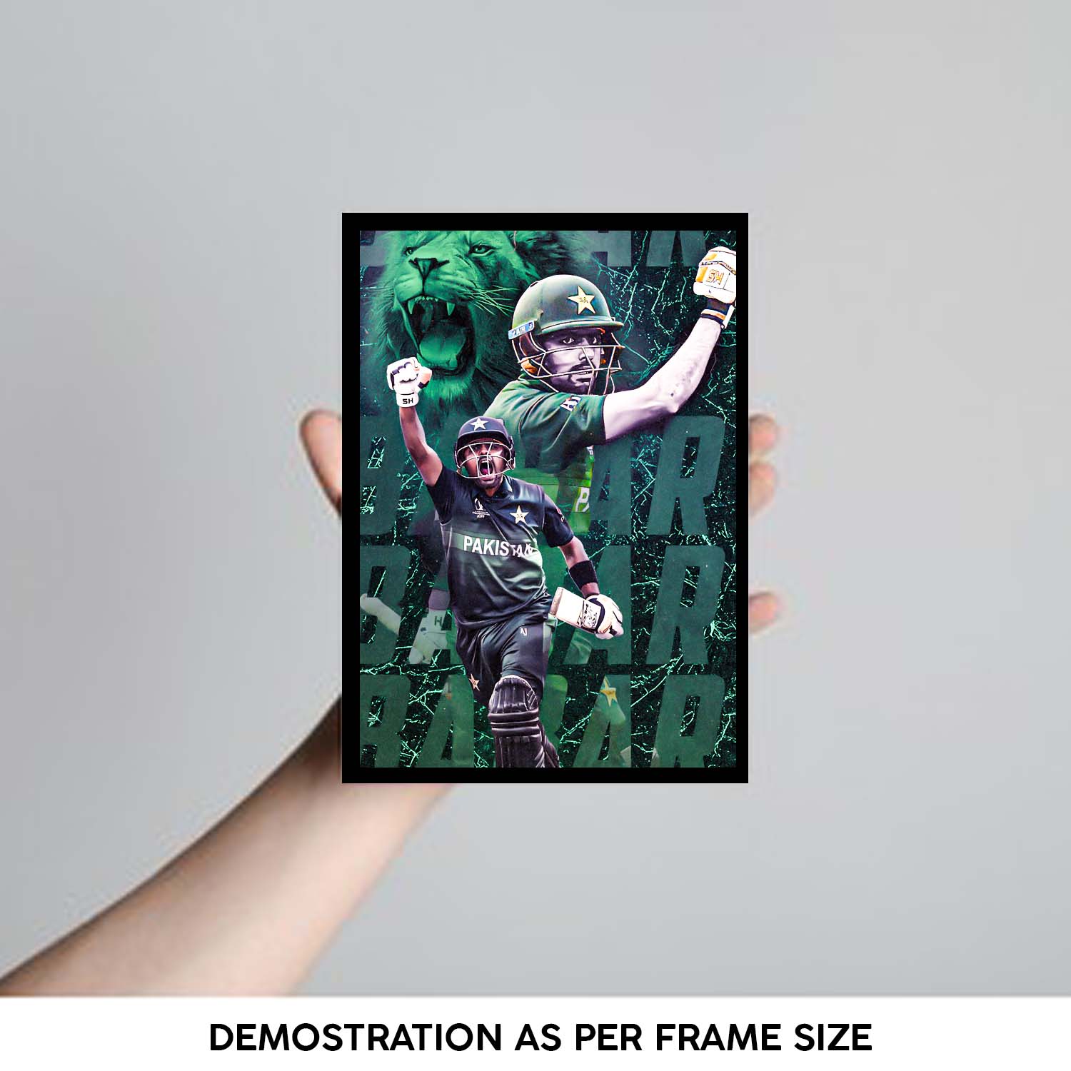 Babar Azam Photo Frame for Cricket Fans Digital Printed