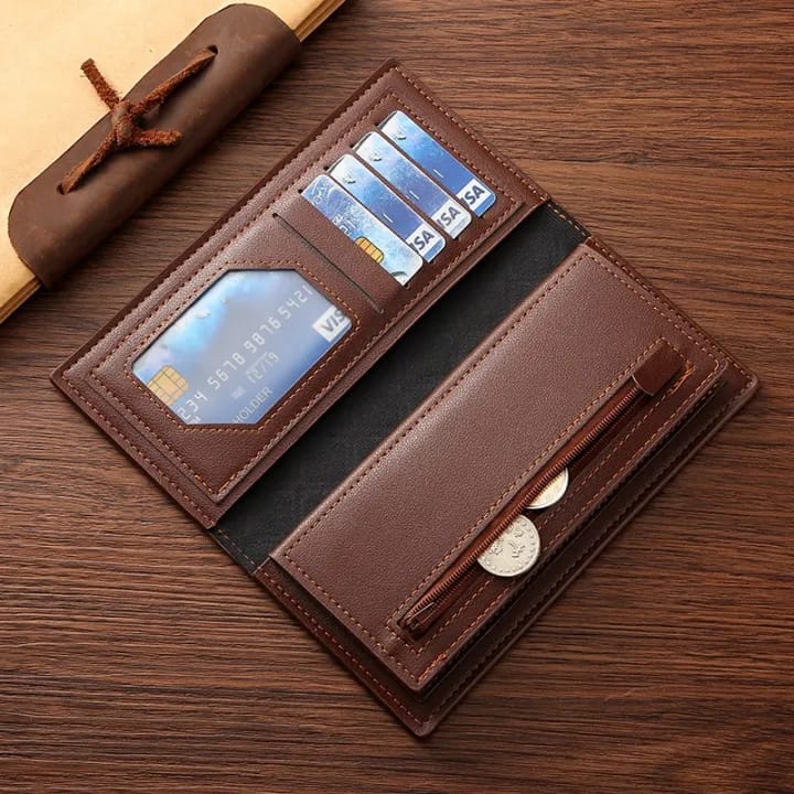 Fashion Long Wallet - Multi Card Holder With 2 Cash Pockets And Zipper Pocket For Coins etc