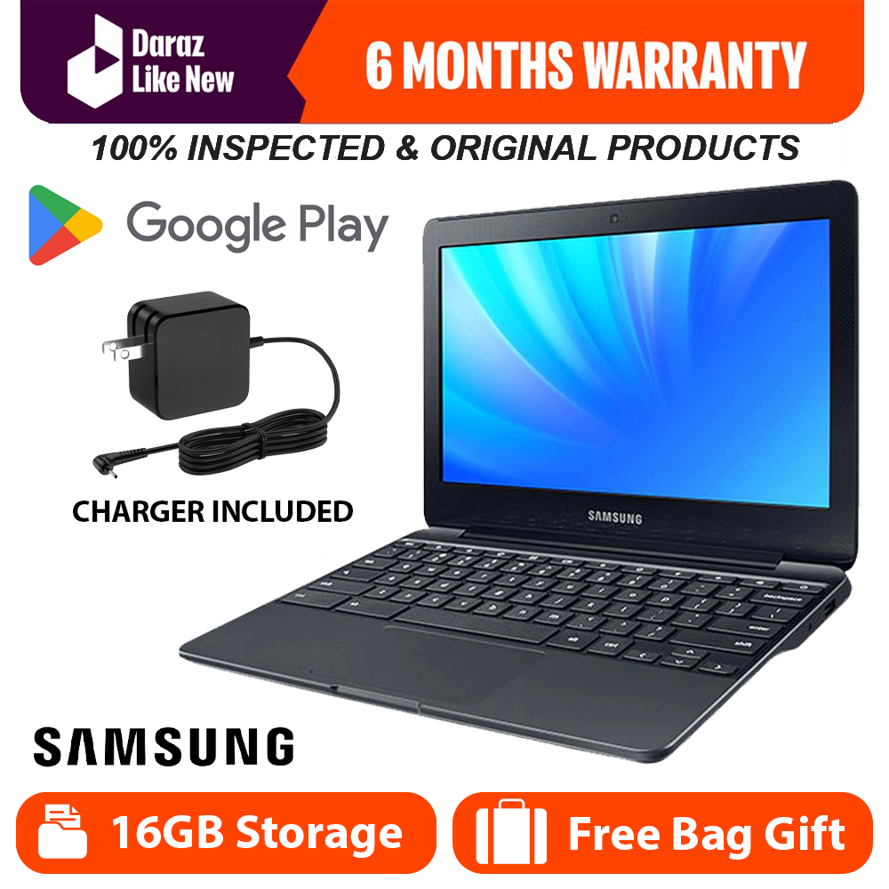 Daraz Like New - Samsung Original Laptop - 4GB RAM - 16GB Fast Storage - 11.6" Full HD Display - 6 to 8 Hours Battery Timing - With Charger & Free Laptop Bag Included - Most Demanded Laptop - High Performance