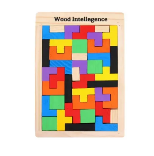 3 in 1 Wooden Puzzle for Kids – Educational Learning Toy | Wooden Intelligence Puzzle Set for Early Development & Brain Training