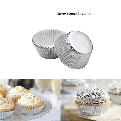 Cupcake Holders Silver Foil Cupcake Cases Foil Cupcake Liners