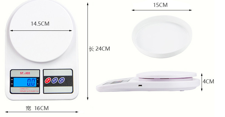 10 KG Weight Capacity, Imported Electronic Digital Kitchen Scale, Digital Weight Machine, Digital Electric Scale Machine For Kitchen and Shops, Food Scale Digital Machine, Weight machine - SF 400 Model