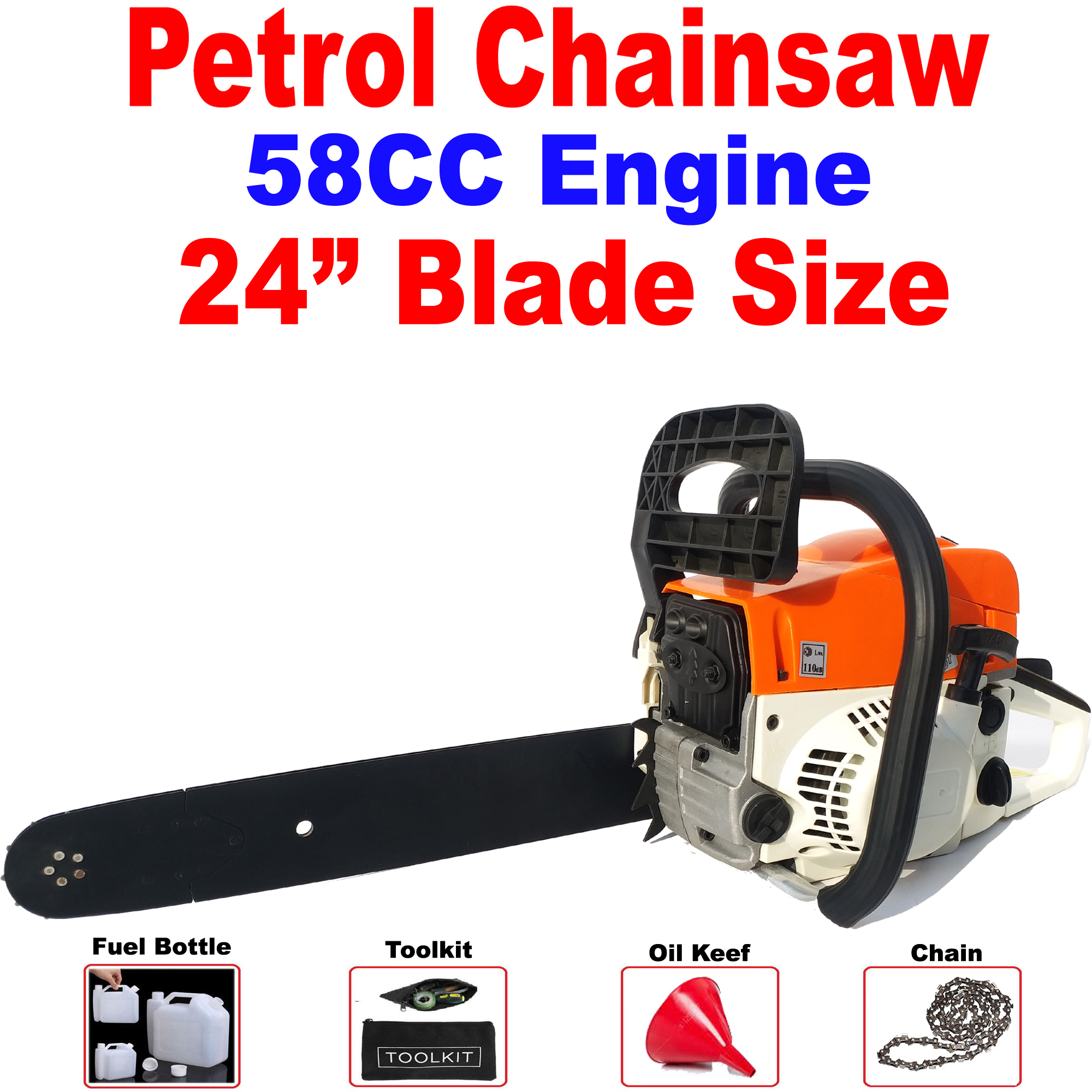 Petrol Chain Saw Tree 