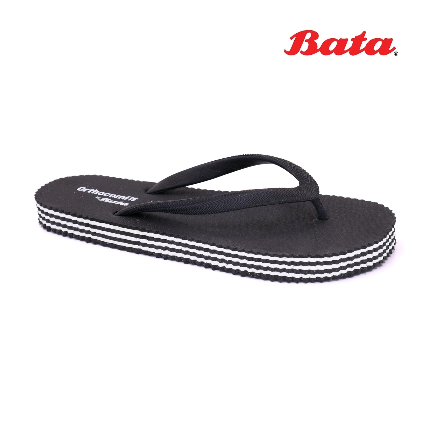Bata - Men Black Chapal For Men - Shoes For Men