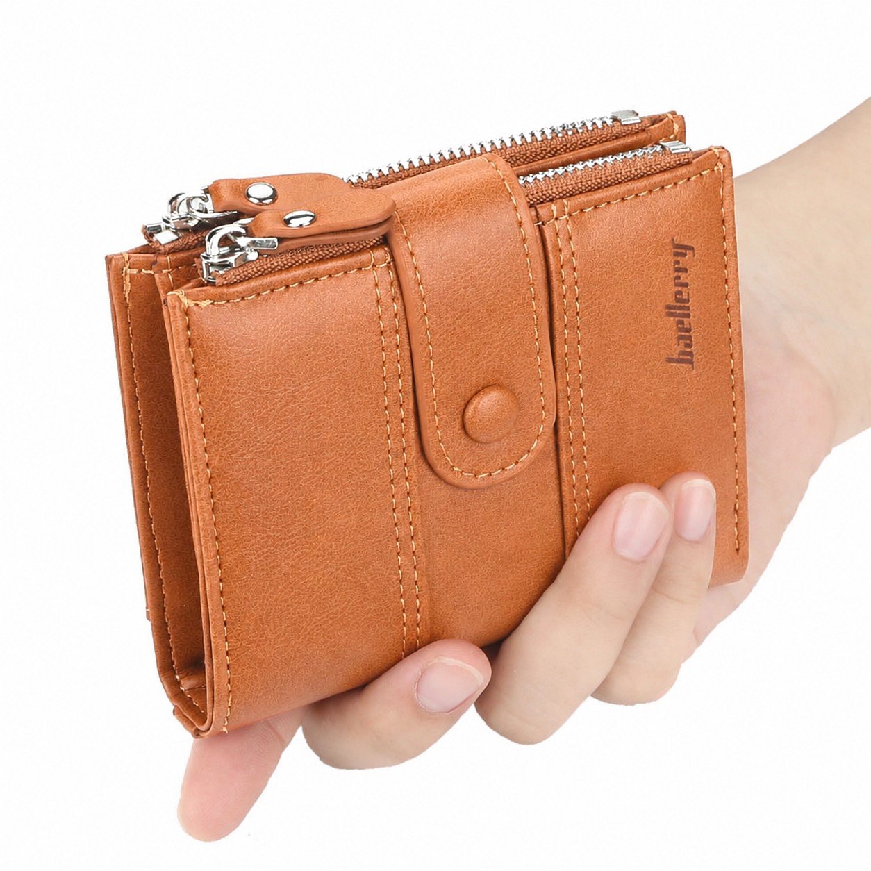 Buffalo Leather Trifold Wallet for Men – Premium Slim Card Holder