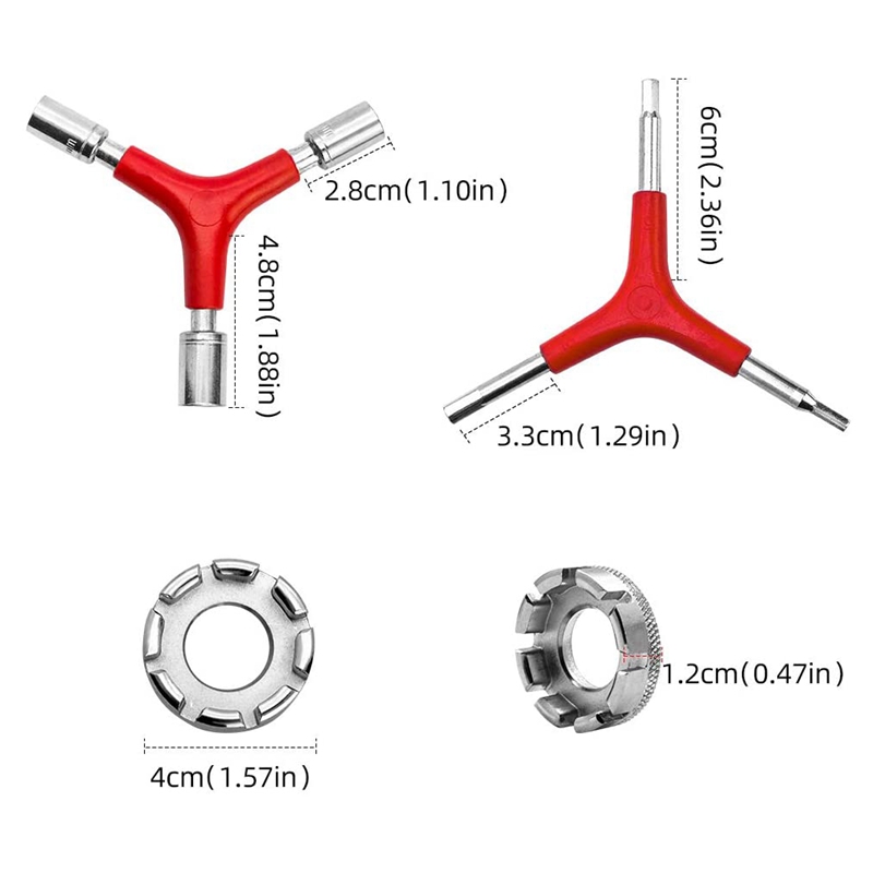 Bike Repair Tool Set Y Shape Wrench Bicycle Spanner Socket Set