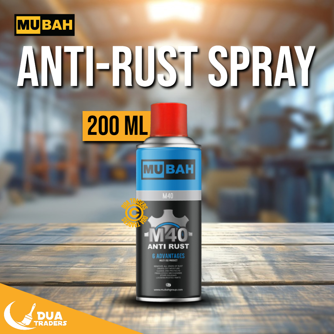 MUBAH M40 High-Quality Anti-Rust and Lubricant Spray - Metal Protection Solution