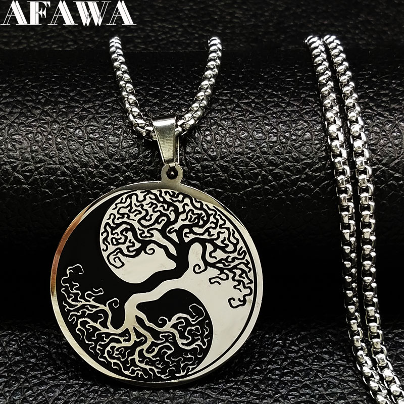 Enamel Stainless Steel Chain Necklaces 