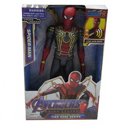 marvel iron spiderman action figure