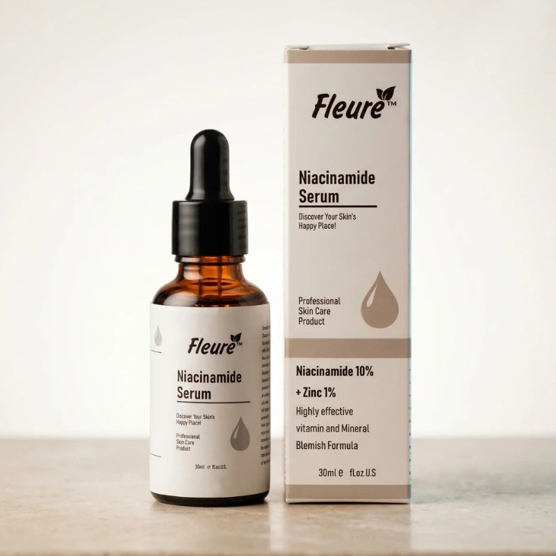 Organic Instant Effective Niacinamide Serum - Serum - Face Serum - Skin Brightening Serum - Skin Texture Restoration And Anti Wrinkle Serum - Skincare - Skin Brightening - Body Serum - Fleure