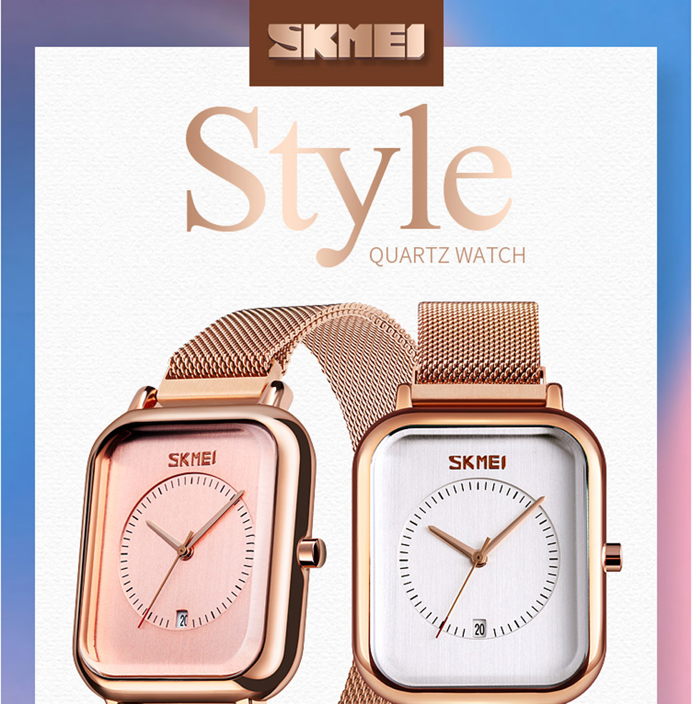 SKMEI 9207 Men Quartz Wristwatch Simple Watch With Magnetic Buckle Steel  Band: Buy Online at Best Prices in Pakistan | Daraz.pk