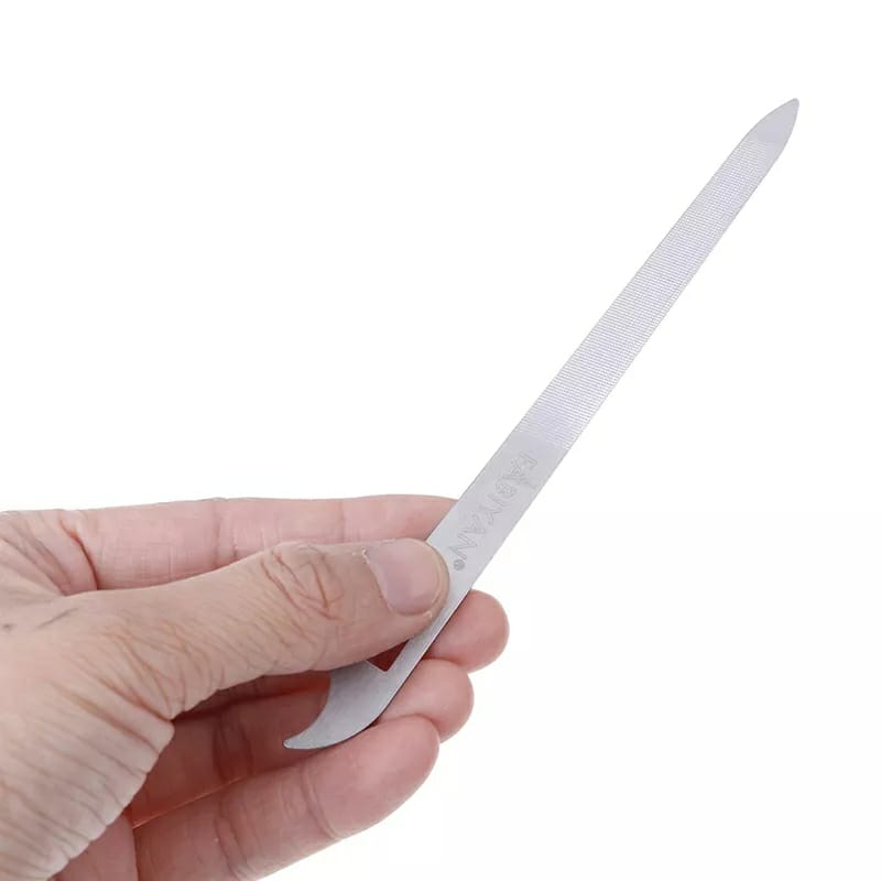 1Pc Stainless Steel Nail File Double Sides Thick Nails Pedicure Manicure Tools Metal Nail File Hot
