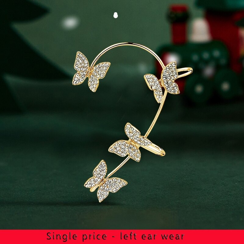 Myth Of The Moon Ear Hook Needle Piercing Earring, Star Moon