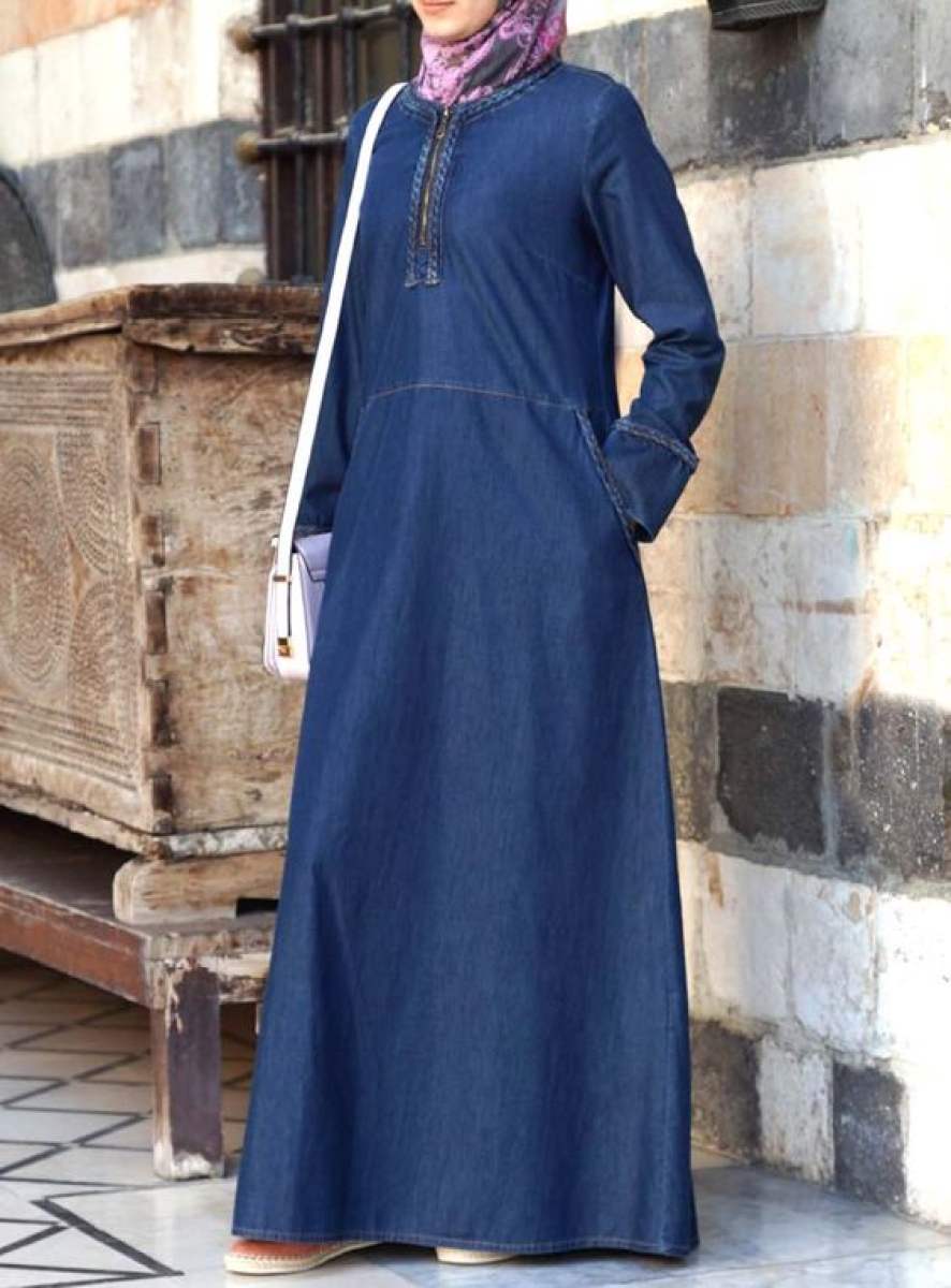denim abaya daraz