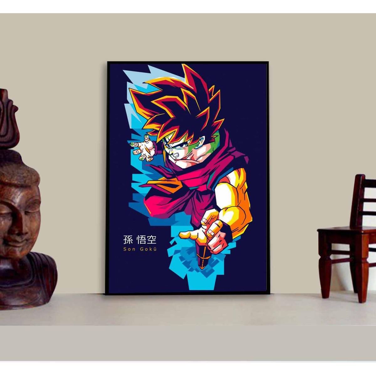 Goku Photo Frame for Otaku Dragon Ball Z Fans Digital Printed