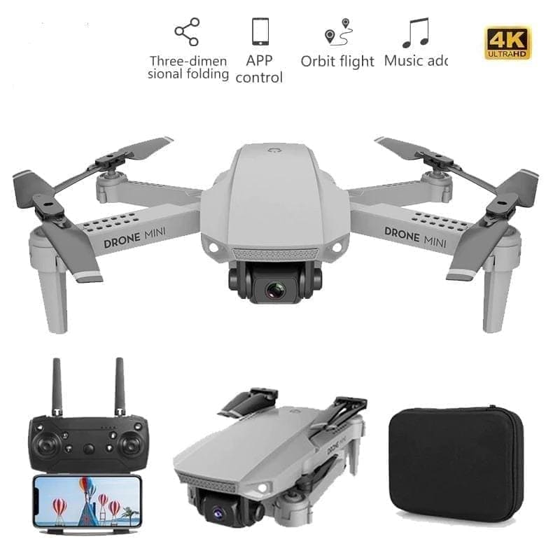 Drone RC Drones Pro 4K HD Dual Camera GPS WIFI FPV Quadcopter Foldable Bag  Battery