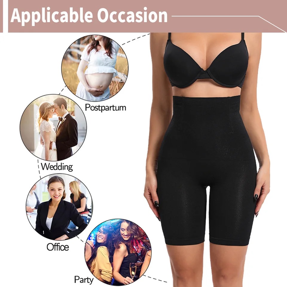 Lower Body Shaper for Women – High Waist Tummy Control Slimming Shapewear | Seamless Hip & Thigh Shaper | Half Body Compression Shorts for Slim Look