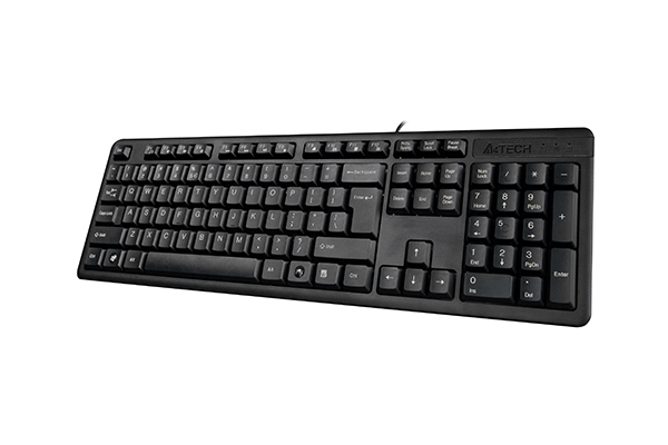 A4Tech KK-3 Keyboard - Multimedia FN Keyboard- USB - Black