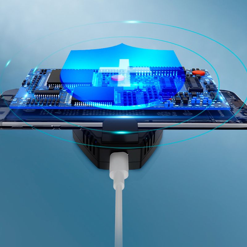 L01 Mobile Cooling Fan Game Phone Cooler System Plugin Silent Radiator RGB Lights | Adjustable Portable Heat Sink Semiconductor USB Phone Radiator Stand | Gamepad Trigger Controller Holder | Cooling Fan For PUBG FREEFIRE
