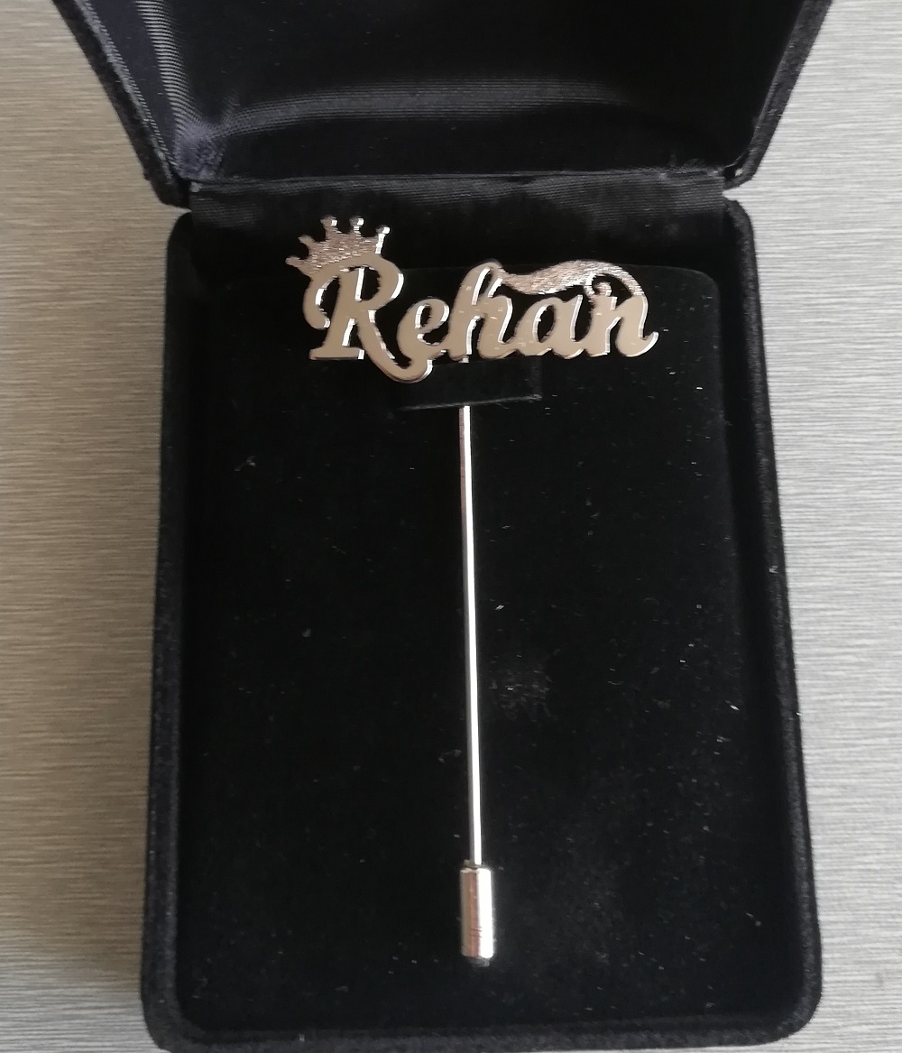 Single Name Customize Lapel Pin / Coat 