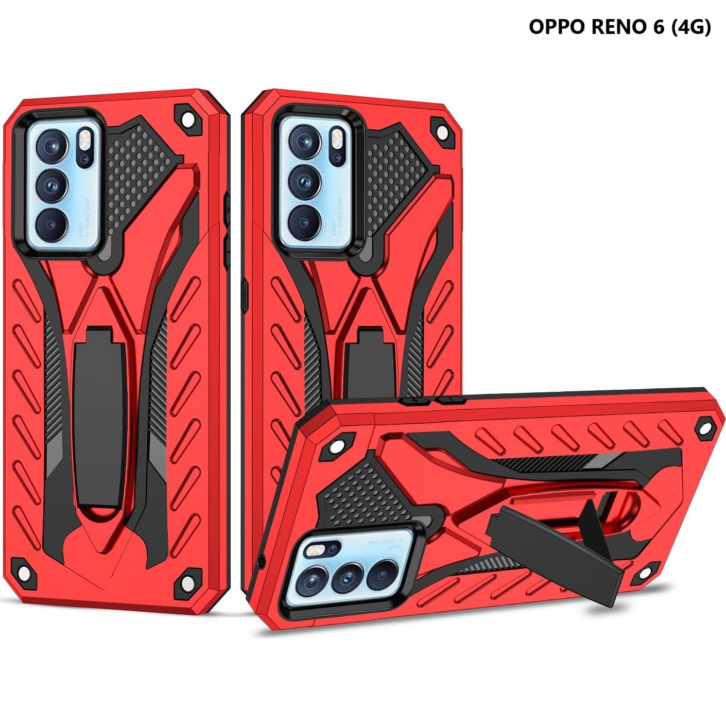 MaiJin Hülle für Oppo Reno 4 5G 2 in 1 Hybrid Dual Layer
