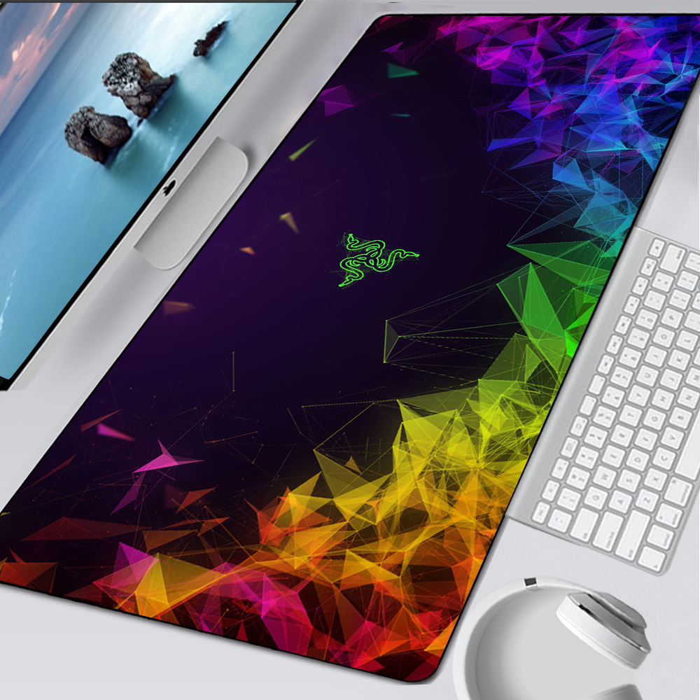 Razer Large Gaming Mouse Pad Thick Non Slip Rubber Base Mouse pad Mice Smooth Cloth Mouse Pads for Computers